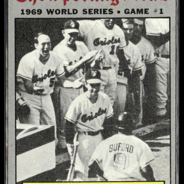 World Series Game 1 - Buford Belts Leadoff Homer! #305 1970 Topps Orioles