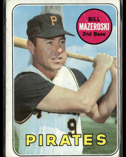 Bill Mazeroski #335 1969 Topps Pittsburgh Pirates