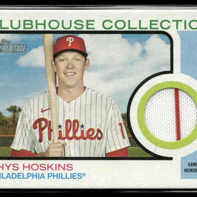 Rhys Hoskins #CC-RH 2022 Topps Heritage Clubhouse Collection Phillies