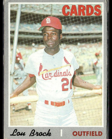 Lou Brock #330 1970 Topps St. Louis Cardinals