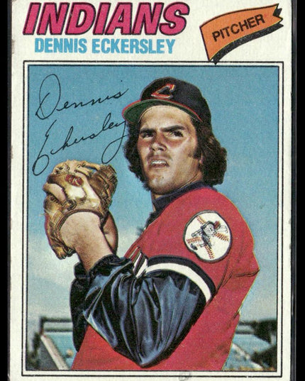 Dennis Eckersley #525 1977 Topps Cleveland Indians
