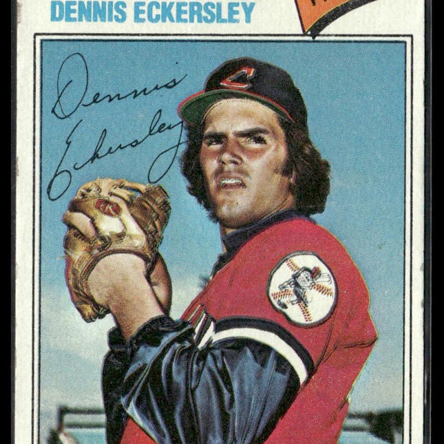 Dennis Eckersley #525 1977 Topps Cleveland Indians