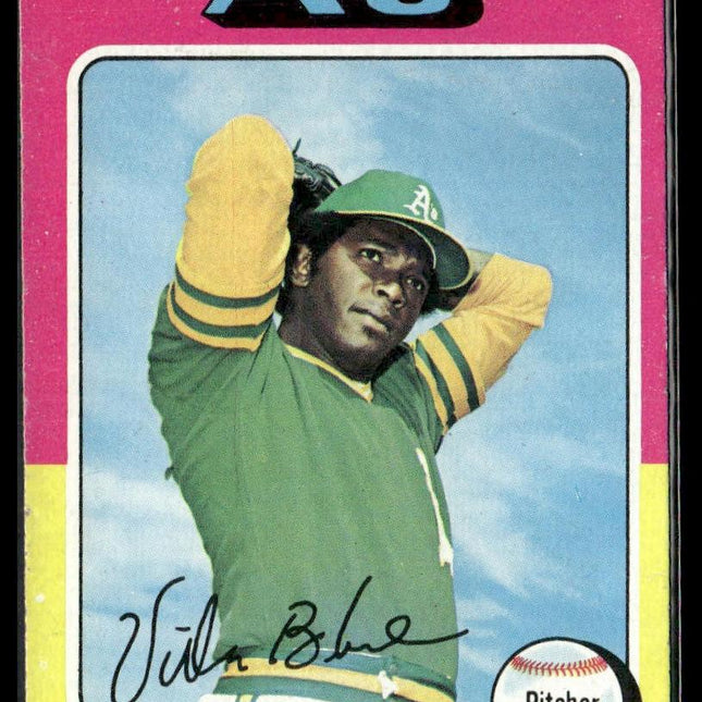 Vida Blue #510 1975 Topps Oakland Athletics