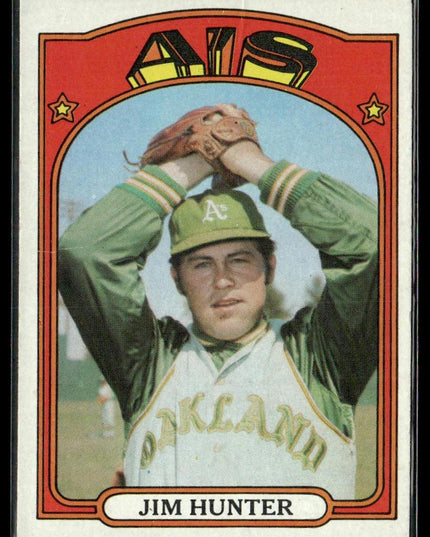 Jim Hunter #330 1972 Topps Oakland Athletics