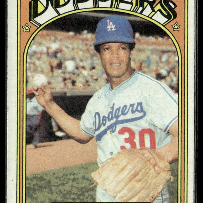Maury Wills #437 1972 Topps Los Angeles Dodgers