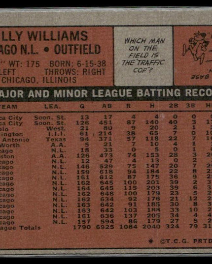 Billy Williams #439 1972 Topps Chicago Cubs