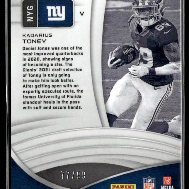 Kadarius Toney Rookie #214 2021 Panini Spectra #/99 New York Giants