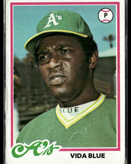 Vida Blue #680 1978 Topps Oakland Athletics