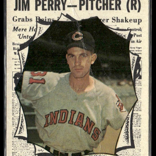 Jim Perry #584 1961 Topps Cleveland Indians