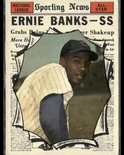 Ernie Banks #575 1961 Topps Chicago Cubs