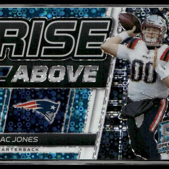 Mac Jones Rookie #140 2021 Panini Spectra Neon Blue #/60 New England Patriots