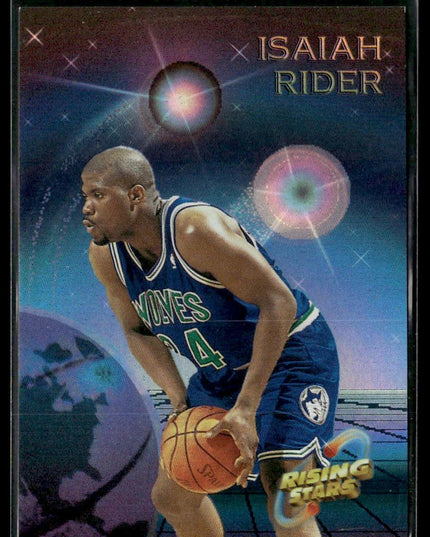 Isaiah Rider #8 1994-95 Stadium Club Rising Stars Minnesota Timberwolves