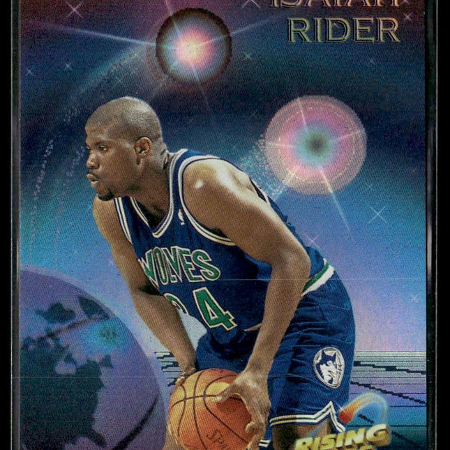 Isaiah Rider #8 1994-95 Stadium Club Rising Stars Minnesota Timberwolves