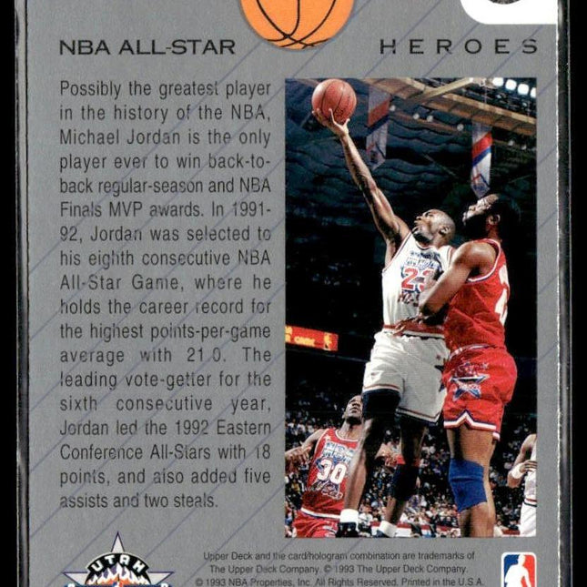 Michael Jordan #15 1992-93 Upper Deck NBA All-Stars Chicago Bulls