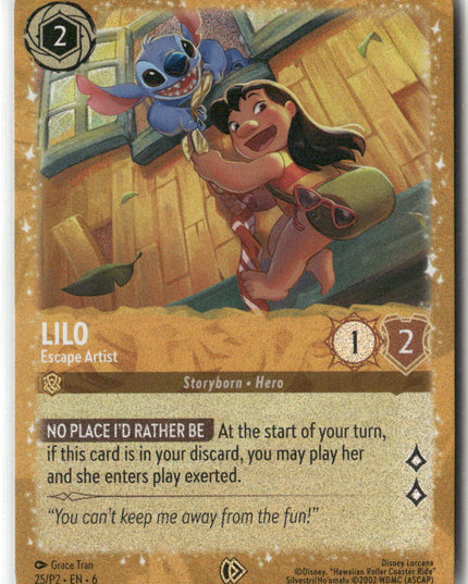 Lilo #25 Disney Lorcana Promo Cards Promo | Disney Lorcana