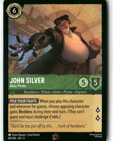 John Silver #89/204 Fabled | Disney Lorcana