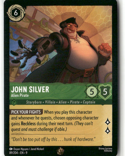 John Silver #89/204 Fabled | Disney Lorcana