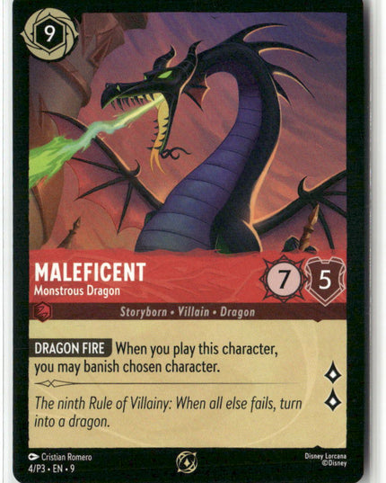 Maleficent #4/P3 Fabled Promo | Disney Lorcana