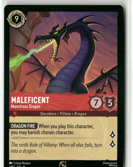 Maleficent #4/P3 Fabled Promo | Disney Lorcana