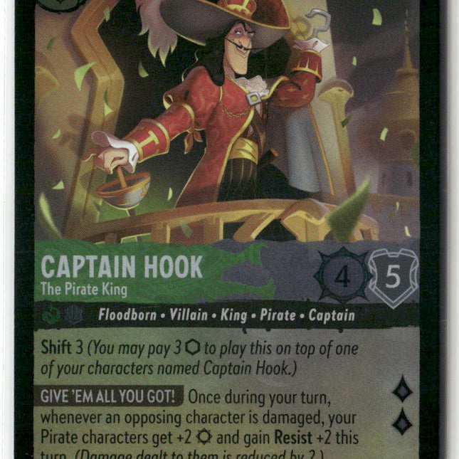 Captain Hook #109/204 Reign of Jafar Foil Rare | Disney Lorcana