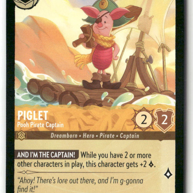 Piglet #16/204 Into the Inklands Super Rare | Disney Lorcana