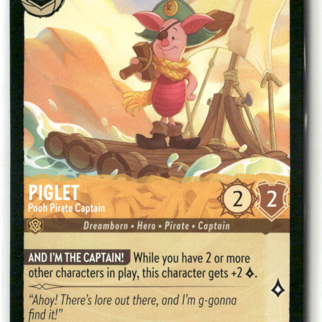 Piglet #16/204 Into the Inklands Super Rare | Disney Lorcana