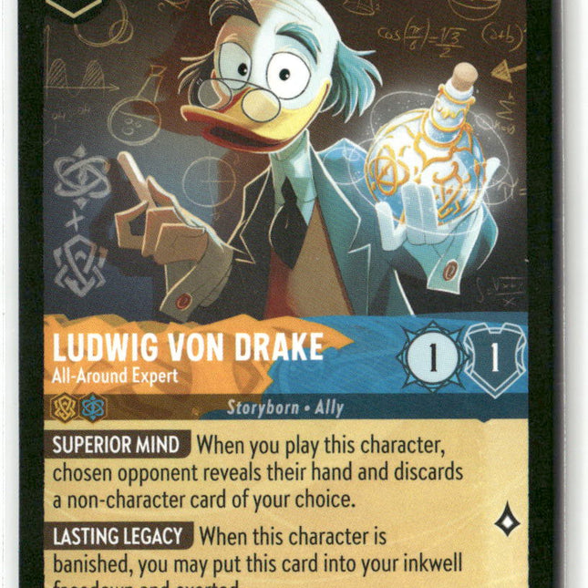 Ludwig Von Drake #7/204 Reign of Jafar Rare | Disney Lorcana
