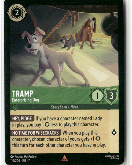 Tramp #110/204 Archazia's Island Rare | Disney Lorcana