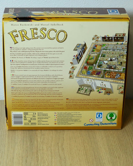 Fresco Board Game (2010) + Expansions 1–7 – Queen Games – Very Good+