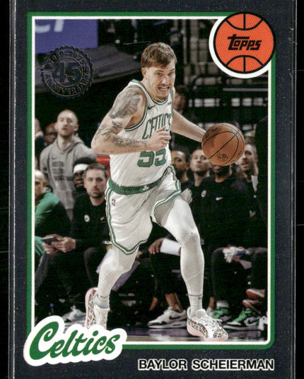 Baylor Scheierman #80BK-49 2025-26 Topps 1980-81 Topps Basketball Boston Celtics