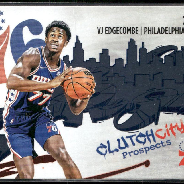 VJ Edgecombe #CC-3 2025-26 Topps Clutch City Prospects Philadelphia 76ers