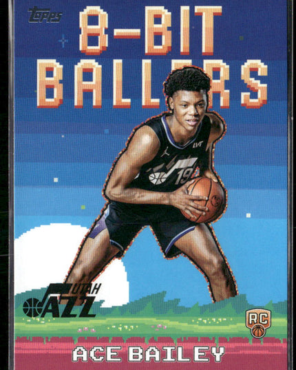 Ace Bailey #8B-35 2025-26 Topps 8-Bit Ballers Utah Jazz