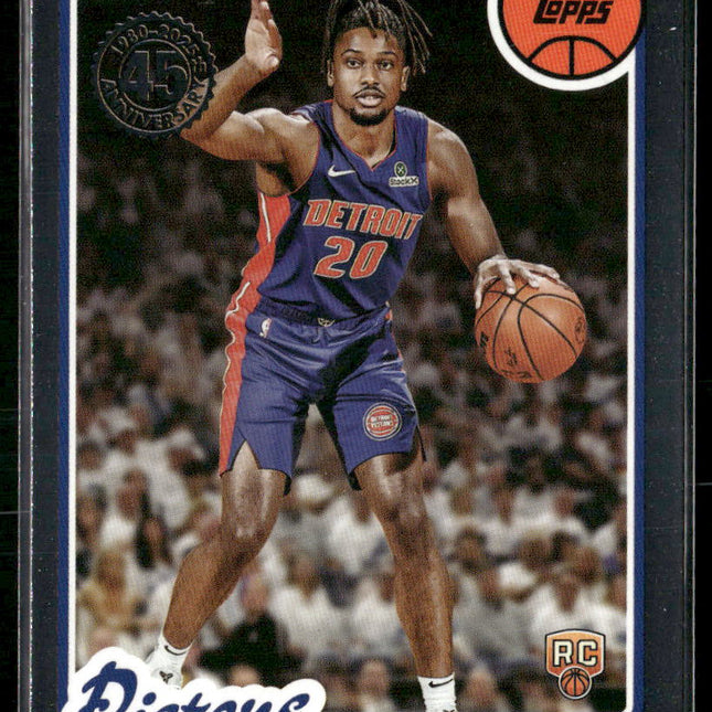 Chaz Lanier #80BK-80 2025-26 Topps 1980-81 Topps Basketball Detroit Pistons