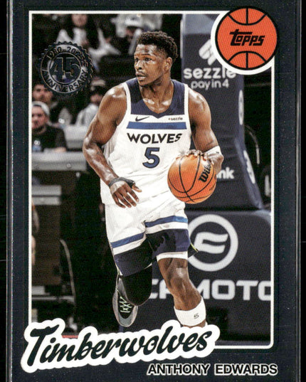 Anthony Edwards #80BK-90 2025-26 Topps 1980-81 Topps Basketball Minnesota Timberwolves