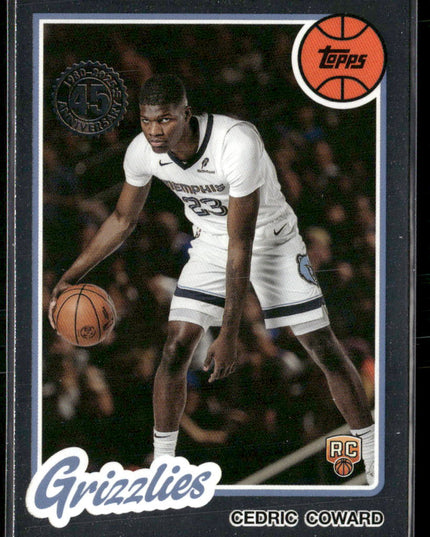 Cedric Coward #80BK-58 2025-26 Topps 1980-81 Topps Basketball Memphis Grizzlies