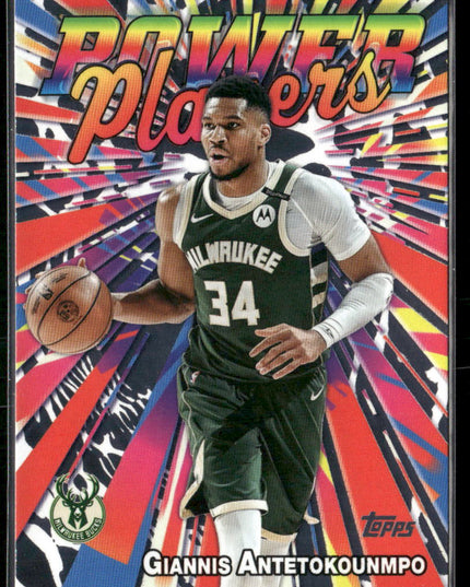 Giannis Antetokounmpo #PP-1 2025-26 Topps Power Players Milwaukee Bucks