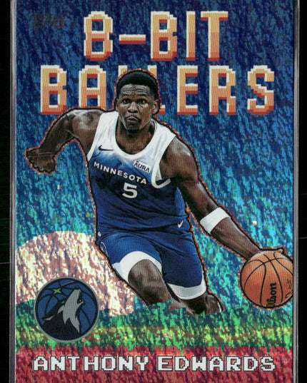 Anthony Edwards #8B-18 2025-26 Topps 8-Bit Ballers Holo Foil Timberwolves