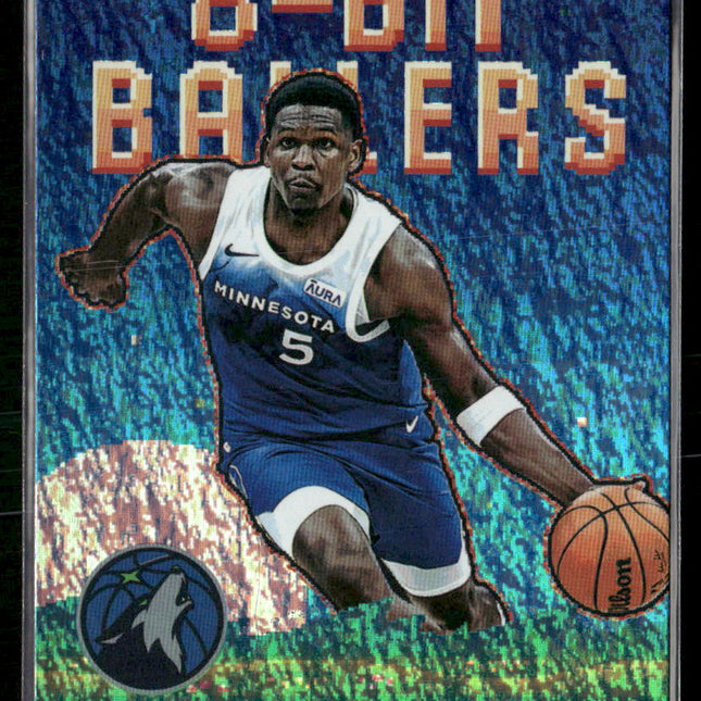 Anthony Edwards #8B-18 2025-26 Topps 8-Bit Ballers Holo Foil Timberwolves