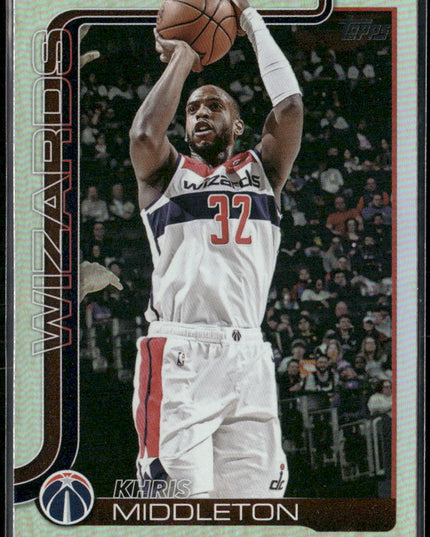 Khris Middleton #100 2025-26 Topps Rainbow Foilboard Washington Wizards