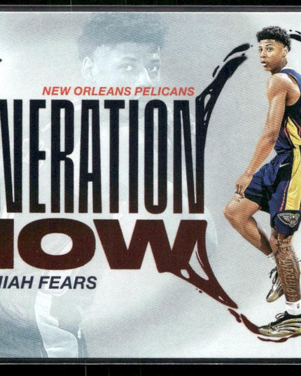 Jeremiah Fears #GN-7 2025-26 Topps Generation Now New Orleans Pelicans