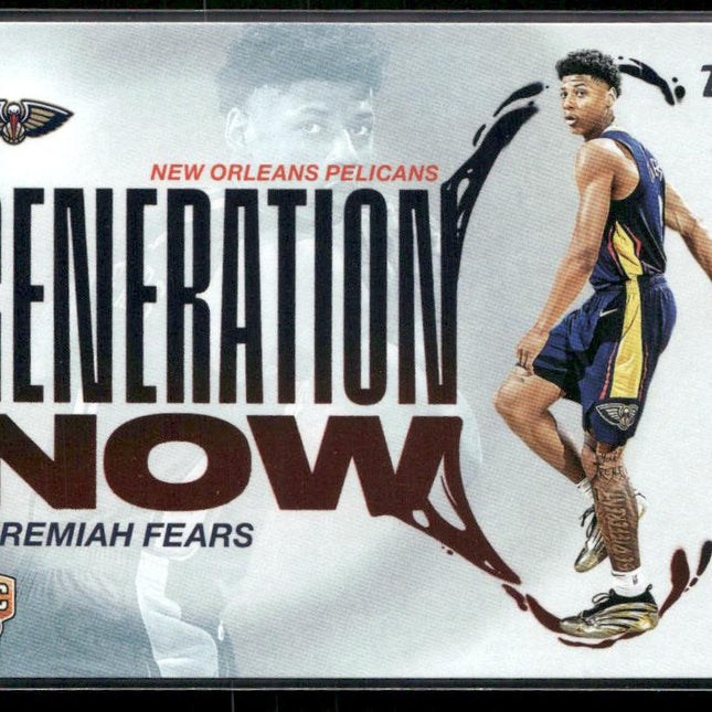 Jeremiah Fears #GN-7 2025-26 Topps Generation Now New Orleans Pelicans
