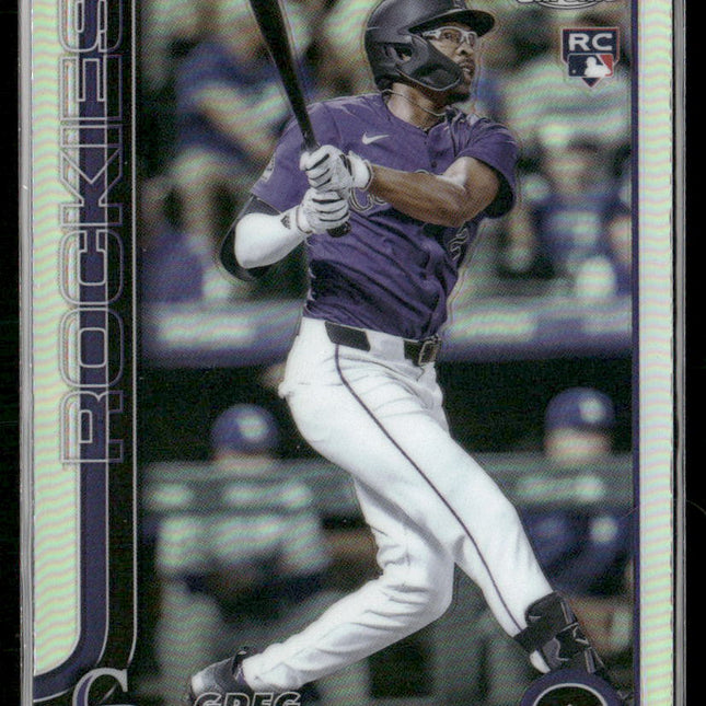 Greg Jones Rookie #265 2025 Topps Chrome Refractors Colorado Rockies