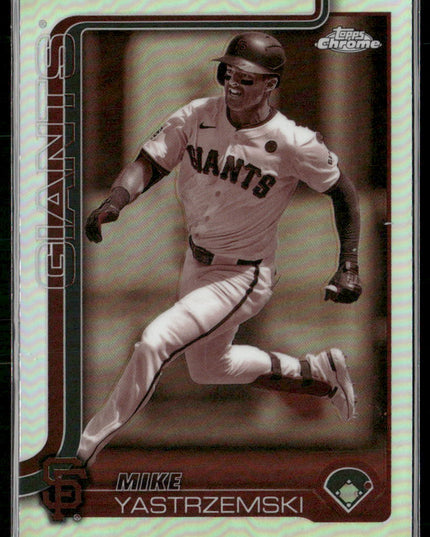 Mike Yastrzemski #40 2025 Topps Chrome Sepia Refractors San Francisco Giants