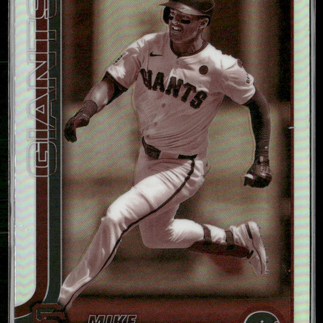 Mike Yastrzemski #40 2025 Topps Chrome Sepia Refractors San Francisco Giants