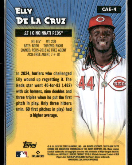 Elly De La Cruz #CAE-4 2025 Topps Chrome Chrome All-Etch Cincinnati Reds