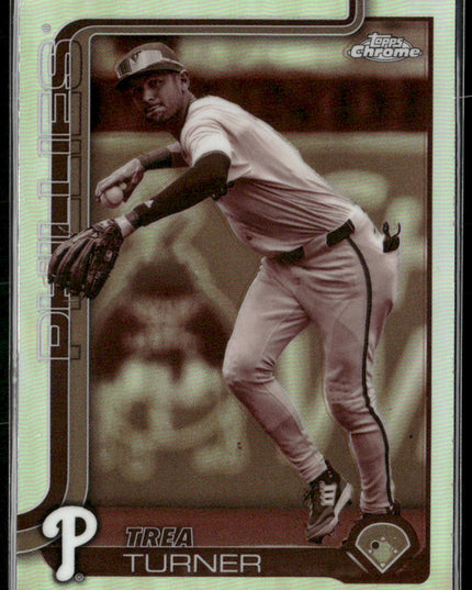 Trea Turner #208 2025 Topps Chrome Sepia Refractors Philadelphia Phillies