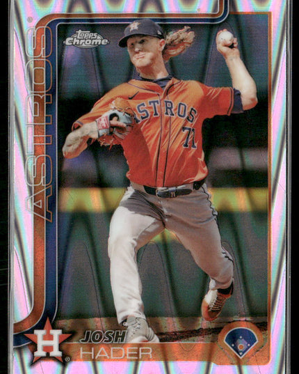 Josh Hader #295 2025 Topps Chrome Raywave Refractors Houston Astros