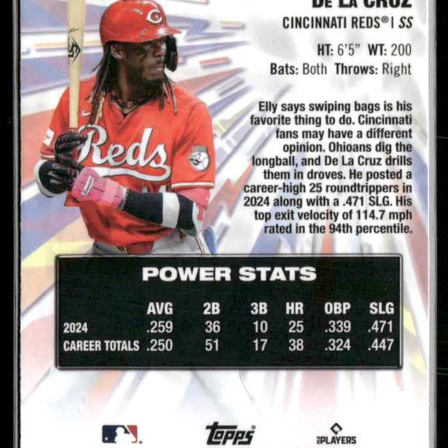 Elly De La Cruz #PP-16 2025 Topps Chrome Power Players Cincinnati Reds
