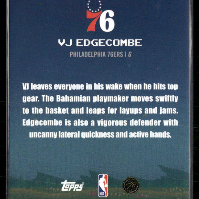 VJ Edgecombe #8B-33 2025-26 Topps 8-Bit Ballers Philadelphia 76ers