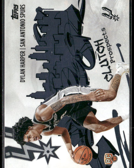 Dylan Harper #CC-2 2025-26 Topps Clutch City Prospects San Antonio Spurs